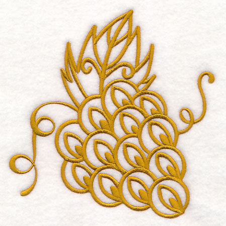 Grapes (Goldwork)