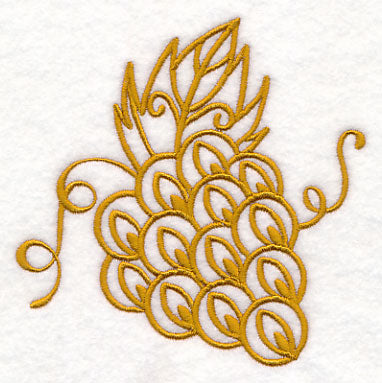 Grapes (Goldwork)