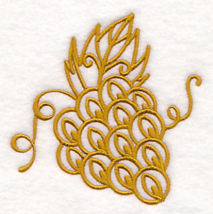Grapes (Goldwork)