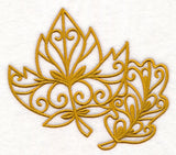 Fall Leaves (Goldwork)