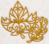 Fall Leaves (Goldwork)