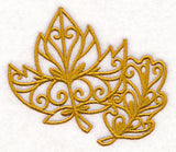 Fall Leaves (Goldwork)