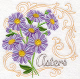 Asters with Flourish