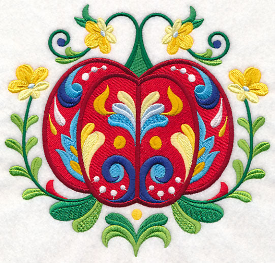 Swedish Folk Art Pumpkin