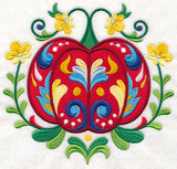 Swedish Folk Art Pumpkin