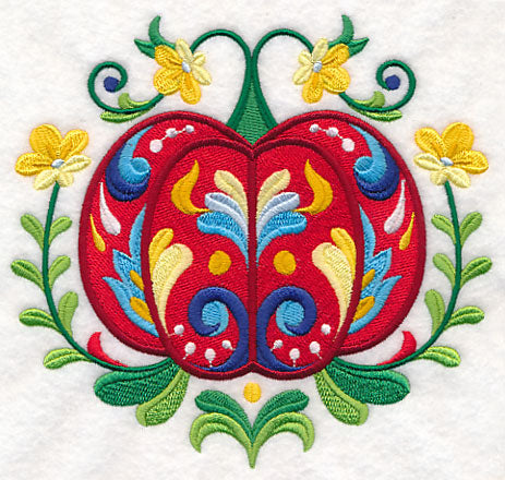 Swedish Folk Art Pumpkin