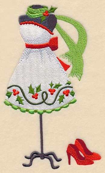 Christmas Fashionista Dress Form
