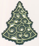 Christmas Tree (Battenburg Lace with Rayon)