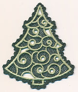 Christmas Tree (Battenburg Lace with Rayon)