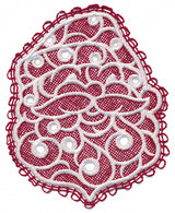 Christmas Santa (Battenburg Lace with Rayon)