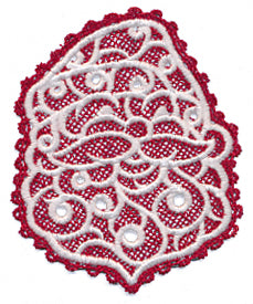 Christmas Santa (Battenburg Lace with Rayon)