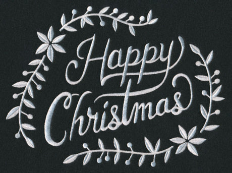 Happy Christmas Laurel (Whitework)