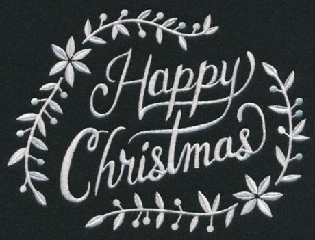 Happy Christmas Laurel (Whitework)