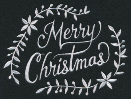 Merry Christmas Laurel (Whitework)