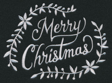 Merry Christmas Laurel (Whitework)