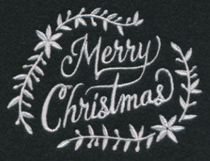 Merry Christmas Laurel (Whitework)