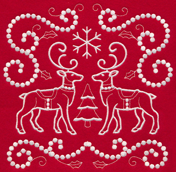 Christmas Reindeer (Candlewicking)