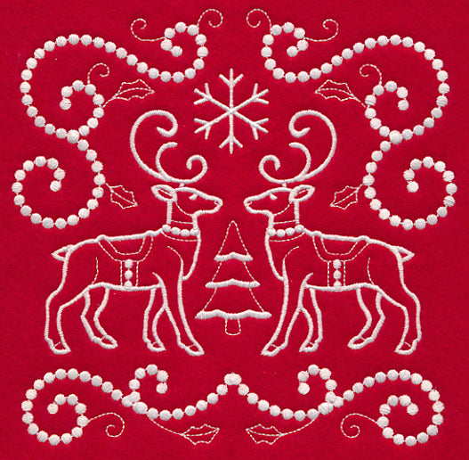 Christmas Reindeer (Candlewicking)