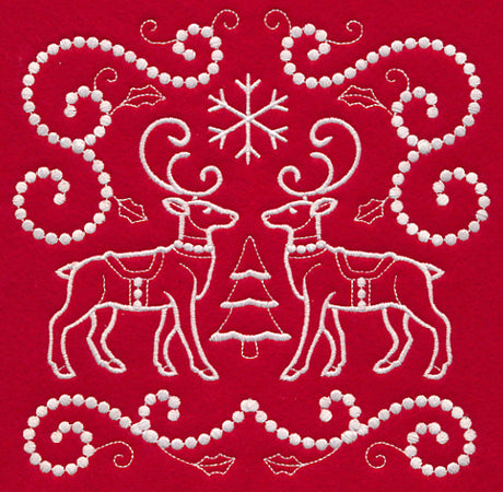 Christmas Reindeer (Candlewicking)