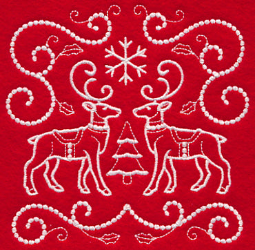 Christmas Reindeer (Candlewicking)