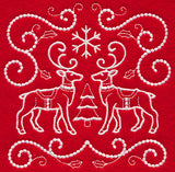 Christmas Reindeer (Candlewicking)