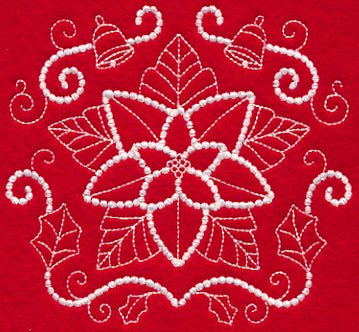 Christmas Poinsettia (Candlewicking)