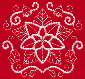 Christmas Poinsettia (Candlewicking)