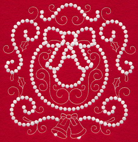 Christmas Wreath (Candlewicking)