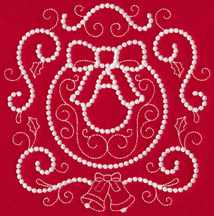 Christmas Wreath (Candlewicking)