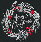 Merry Christmas Bliss Wreath (Whitework)