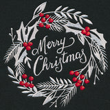 Merry Christmas Bliss Wreath (Whitework)