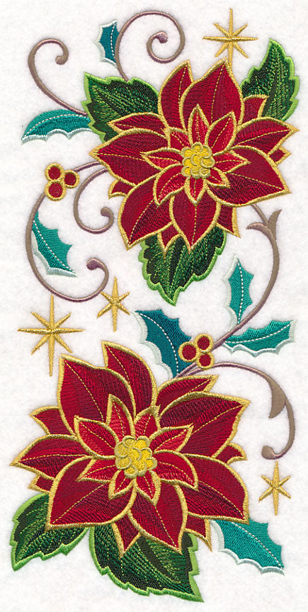 Gold-Dipped Poinsettia Spray