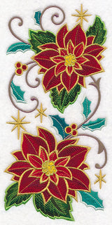 Gold-Dipped Poinsettia Spray