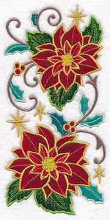 Gold-Dipped Poinsettia Spray