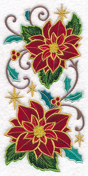 Gold-Dipped Poinsettia Spray