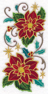 Gold-Dipped Poinsettia Spray