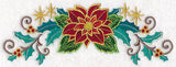 Gold-Dipped Poinsettia Border