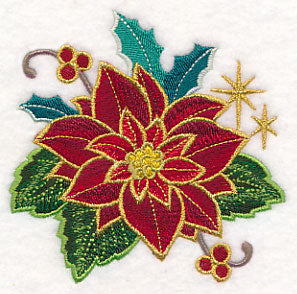 Gold-Dipped Poinsettia