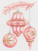 Christmas Whimsy Ornaments (Toile)