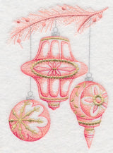 Christmas Whimsy Ornaments (Toile)