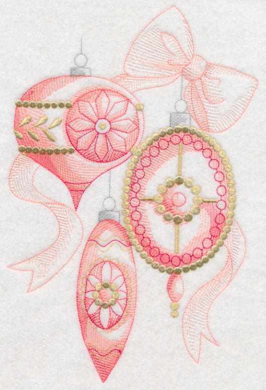 Christmas Chic Ornaments (Toile)