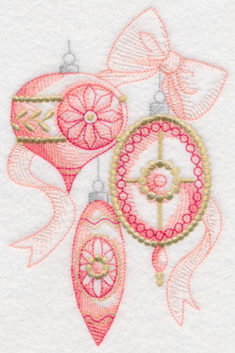 Christmas Chic Ornaments (Toile)