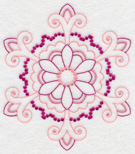 Majestic Snowflake Fancy (Candlewicking)