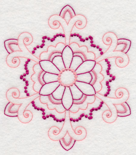 Majestic Snowflake Fancy (Candlewicking)