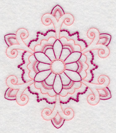 Majestic Snowflake Fancy (Candlewicking)