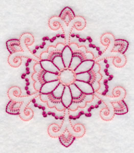 Majestic Snowflake Fancy (Candlewicking)