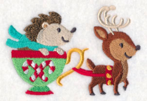 Cup o' Christmas Hedgehog