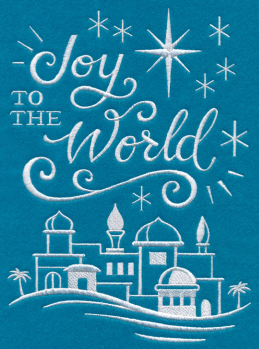 Joy to the World (Whitework)