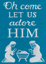 O Come Let Us Adore Him (Whitework)