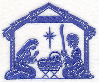 Elegant Nativity Manger Scene